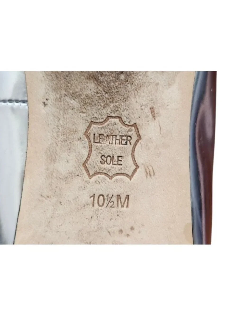 Tory Burch Silver Metallic Leather Pointed Toe Logo Ballet Flats Women's 10.5M